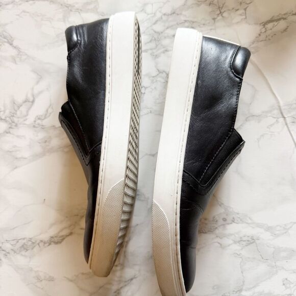 Kenneth Cole leather pointed sneakers slip on - Picture 5 of 8